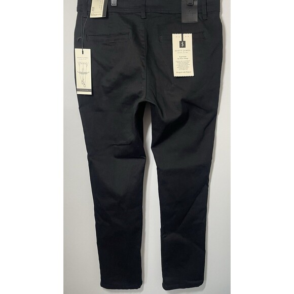 Scott James Slim Fit Stretch Pants Men's 36x32 5-Pocket SJP-94248-Blk Black - Picture 5 of 16